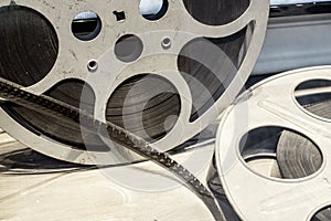 Steel Film reels for motion picture industry and movie theaters