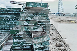 Steel formwork for construction work