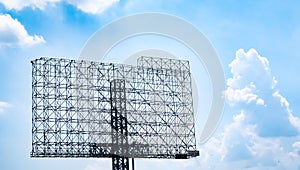 Steel frame structure big billboard for advertising information communication