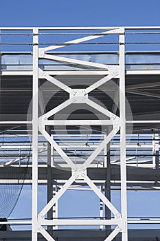 Steel Framed Building Under Construction