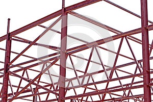 Steel Frames of A Building Under Construction