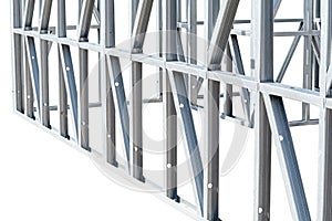 Steel Frames of A Building Under Construction