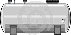 Steel Fuel Tank Vector