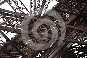 Steel girders of Eiffel Tower