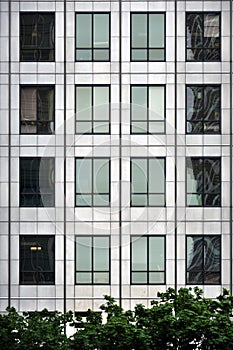 Steel and glass - modern window facade