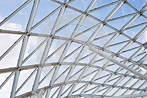Steel glass roof ceiling wall construction transparent window