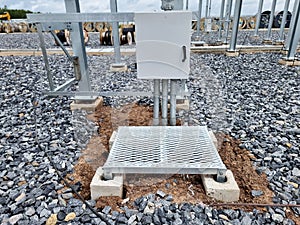 Steel gratings stand for the Disconnecting switch operation