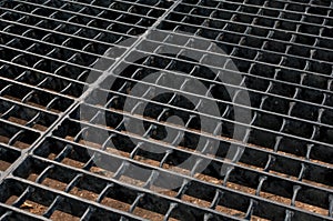 Steel grid photo
