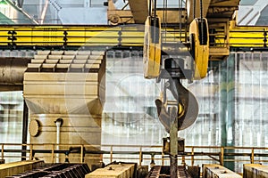 Steel hook of overhead crane