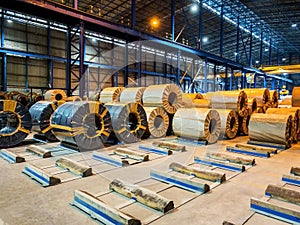 Steel hot roll coil yard