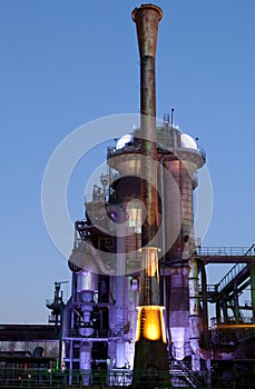 Steel industry blast furnace