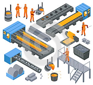 Steel Industry Isometric Set