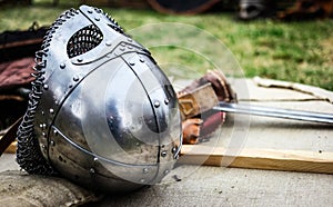 Steel knight helmet