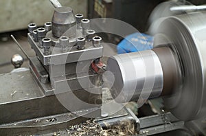 Steel lathe