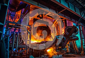 Steel-making workshop