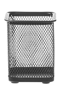 Steel Mesh Pen Stand Isolated