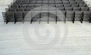 Steel mesh for reinforcement concrete in construction site, constructions concepts