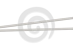 Steel metal hawser set isolated