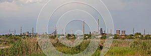 Steel mill factory panorama