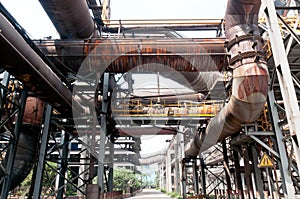 Steel mills gas pipeline