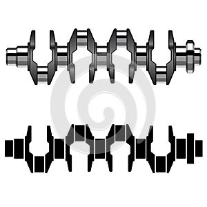 Steel motor crankshaft