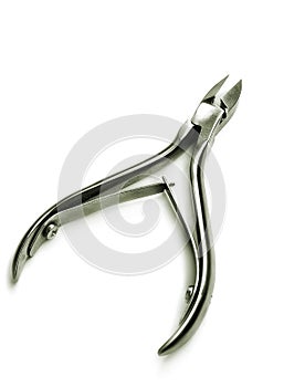 Steel nippers for manicure