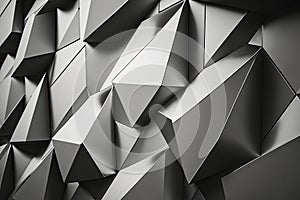 Steel panels or sheets. Abstract modern architecture. Illustration AI Generative