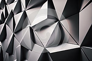 Steel panels or sheets. Abstract modern architecture. Illustration AI Generative