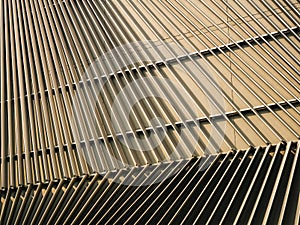 Steel Pattern details Modern Building Facade design