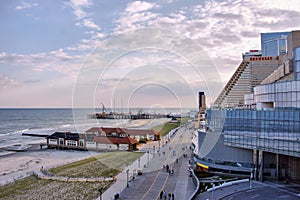 The Steel Pier and casinos at Atlantic City, USA photo