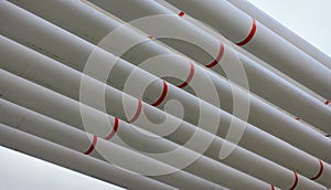 Steel pipes in crude oil factory