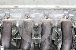 Steel pipes, exhaust from high-power engines