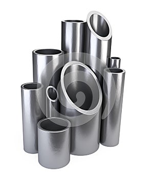 Steel pipes profile stack