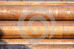 Steel Pipes Rust Heavy Industry