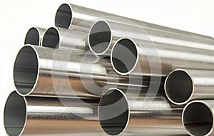 Steel pipes photo