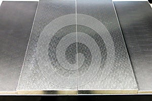 Steel plate background stainless steel aluminum put on the big table  Through the use of a high-definition plane grinding machine,