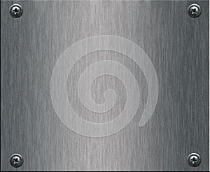 Steel plate with bolts