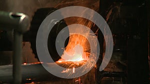 Steel production of metal at high temperatures