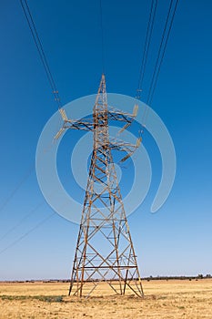 Steel pylons for electricity power lines in Africa