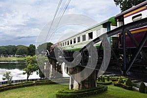 Steel railway bridge over river kwai of landmarks memorials historical sites and monuments World War II Sites for thai people