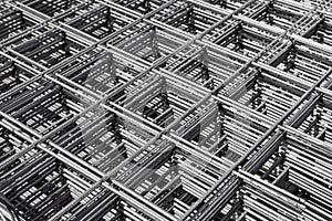 Steel rebar mesh for reinforced concrete