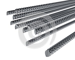 Steel reinforcement rods photo