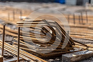 steel reinforcing bars for strengthening concrete structures