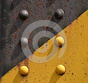 Steel rivets from the railway bridge