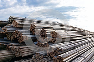 Steel rods bars can used for reinforce concrete. Reinforced iron for concrete construction