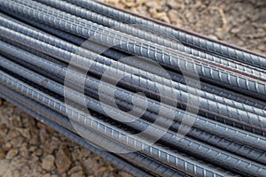 Steel rods or bars for construction