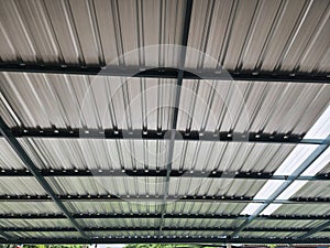 Steel Roof Trusses are connected with standard steel to support the installation