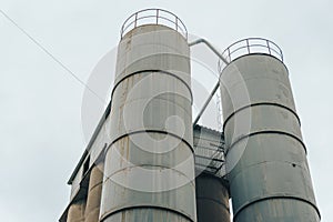 Steel round storage tanks or storage compartment