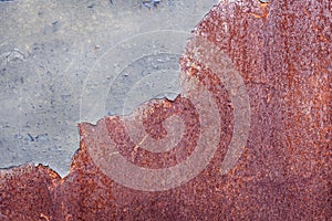 Steel rusty metal grunge texture as background