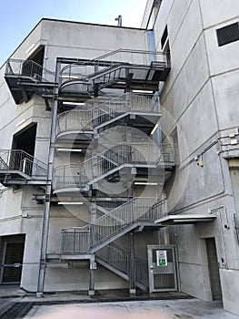 Steel safety stairs